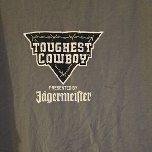 Jagermeister Gray 'Toughest Cowboy' Short Sleeve Tee